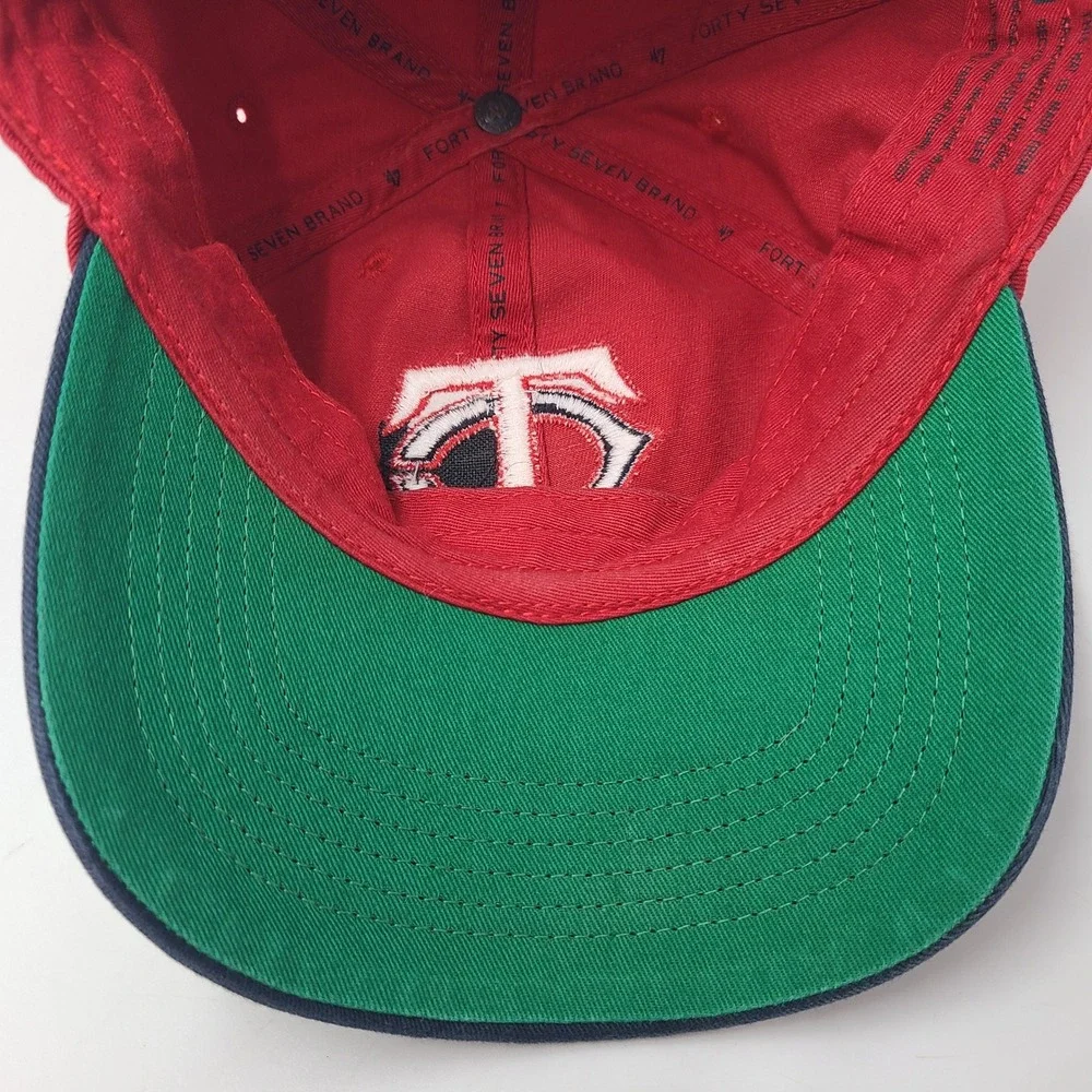 Minnesota Twins Hat Fitted M 47 Brand Franchise Red Blue MLB Baseball Logo Men